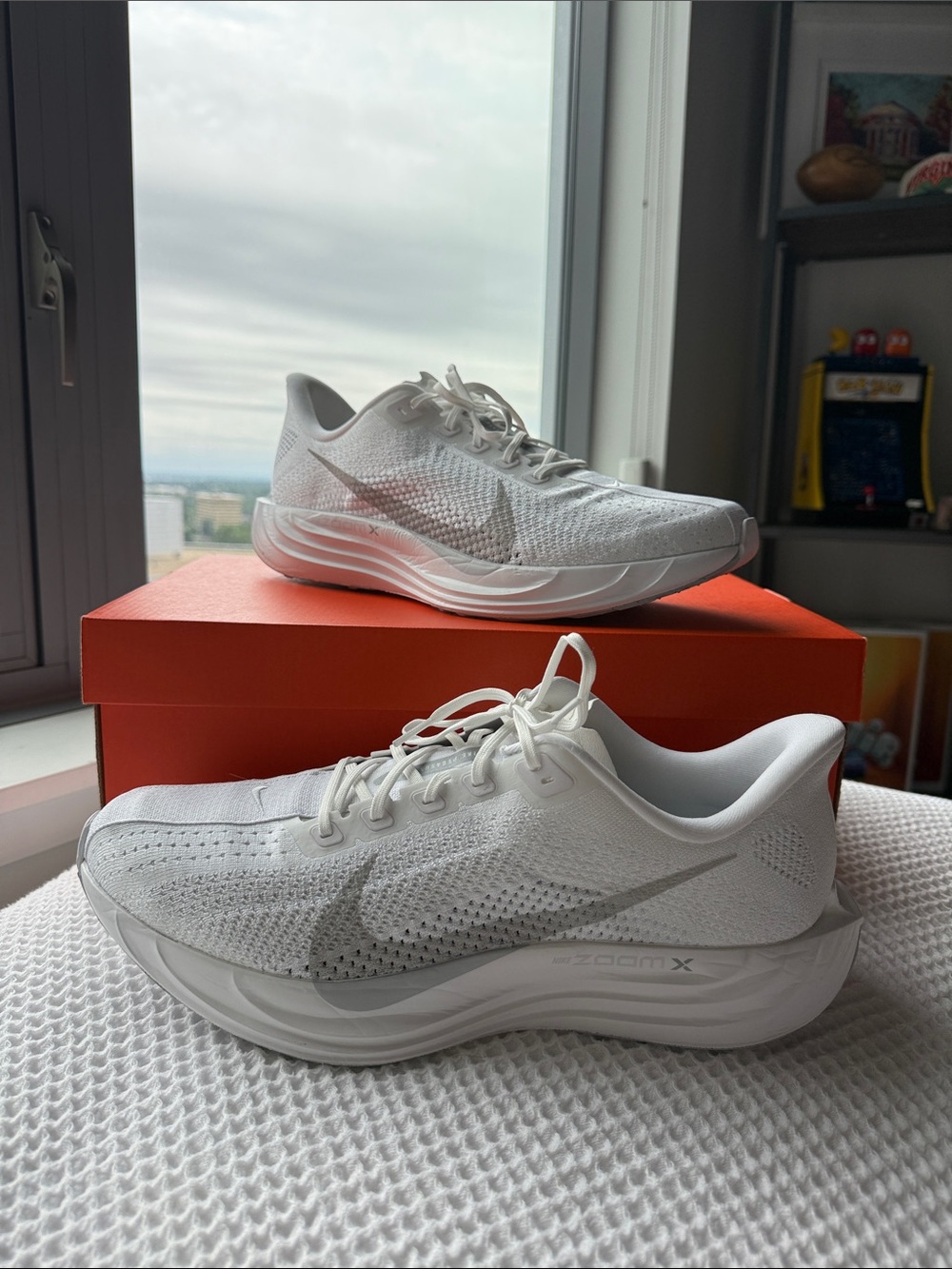 Nike Pegasus Plus Running Shoes SIZE 13 White/Pure Platinum